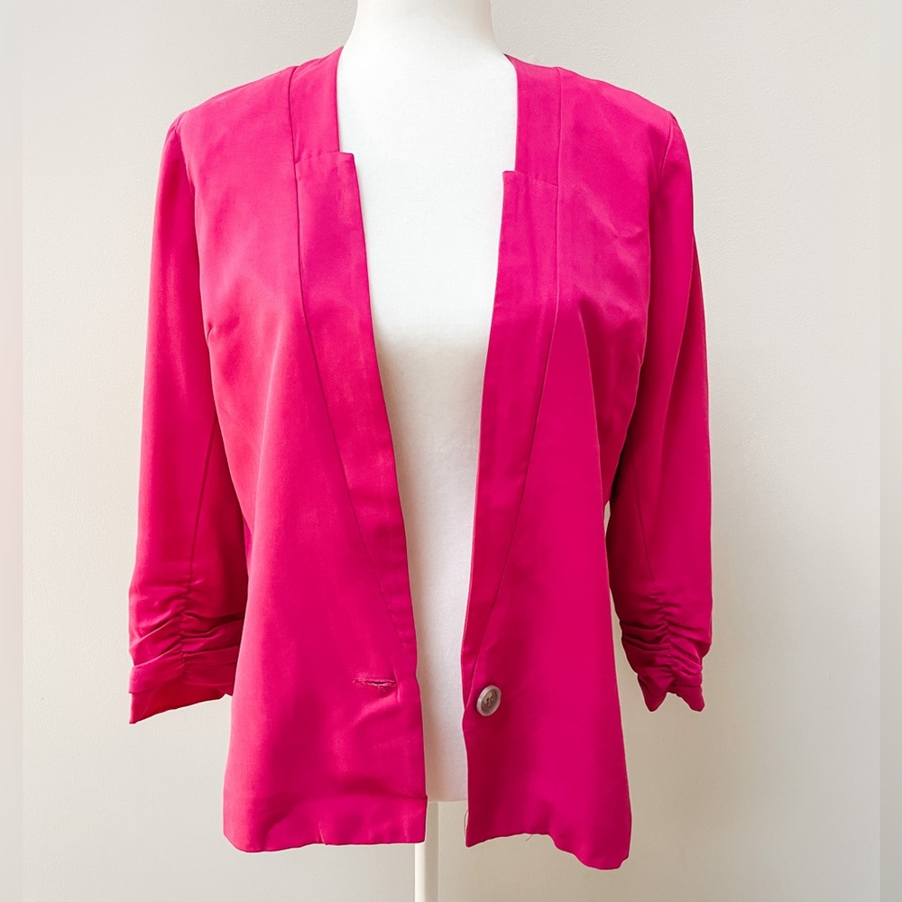 Pink Anthropologie Cartonnier Blazer